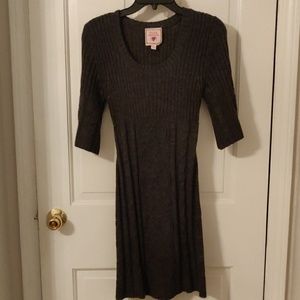 Grey knit dress